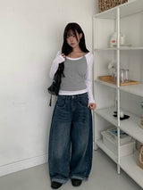 ユアンホルタースリーブレスレイヤードTシャツ セット
