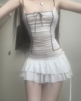named strap frill skirt (3color)