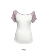 Bunny Raglan One-Shoulder Short Sleeve