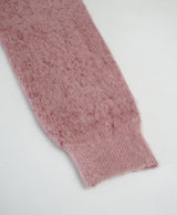 Lettering brush over knit