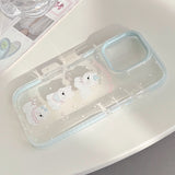 サマーブルーエッジスイーツカートゥーンパピージェリー iPhone ケース