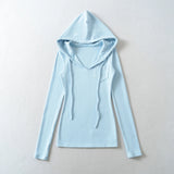 Rosie Pocket V-Neck Hood Top