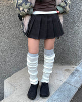 ウールプリーツパンツスカート