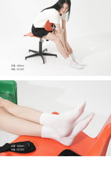 [5PACK] 1507 Mono Trouser Half Socks _ Snow White