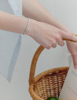26SS★ [Premium Plating] Essence AB(W) Love Point Tennis Bracelet