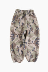 Camo boucle fleece pants