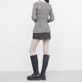 Swanne Damage Cardigan + Cropped Sleeveless Set