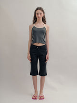 Cotton Capri Pants_Black