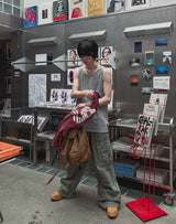 レノディアリングカラーダイングカーゴパンツ