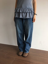 [SET]Vibe Nashi + Frill Wrap Skirt (3color)
