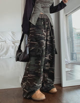 Teed Color Matching Military Cargo Training Pants