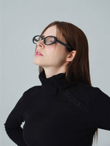 Asymmetric Slit Zip Top