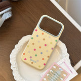 Dopamine Color Polka Dot Soft iPhone Case (iPhone 13–17 Series)