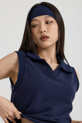 ノースリーブカラーベスト, Navy