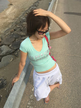 GLITTER V TEE (5color)