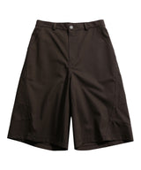Side Slit Darted Bermuda Brown
