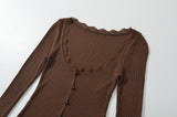 Elina Lace Trim Button Cardigan