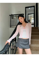 Gray Slimming Mini Pants Skirt