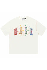 レインボースターエンブロイダードTシャツ