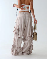 4WAY Cargo Detachable Bermuda Long Wide Pants
