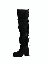 BUCKLE THIGH HIGH BOOTS