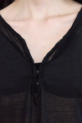 Hook Henry Neck Long Sleeve (Black)