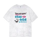ステイワイルドオーバーフィットTシャツ (3color)