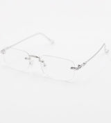 No.0834 geekchic silver glasses
