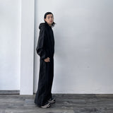 Structured Seam Hooded Jacket