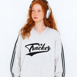 TRACKER SPORTY TRACK V-NECK OVER FIT SWEATSHIRT (4color)
