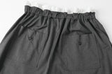 Frankie button pants - dark gray       