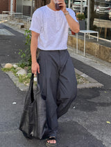 ルアスラブヘンリーネックショートスリーブTシャツ