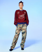 OLD SPORTS TEAM SWEATSHIRT-BURGUNDY