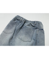 Bleached Bermuda Pants (Light Blue)