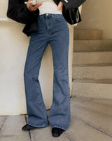 Accu bootcut denim pants