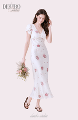 Florayu Flower V Long Dress
