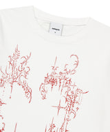 ハートタトゥーTシャツ_ホワイト