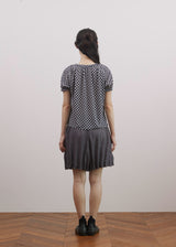 シアードチェックトップ(Navy)