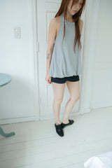 balloon halterneck sleeveless top(3colors)