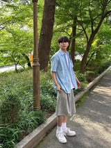 Lur One tuck Bermuda pants