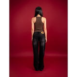 Tiberinus - Lily Jeans - Low-Rise Straight-Leg Jeans - Black - 23 cm Rise - 23.5 cm Leg Opening
