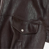 (UNISEX) Rush Crop Leather Jacket