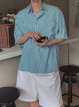 Lion Stripe Half Shirt
