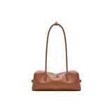 muva. Cylindrical Pillow‑Shape Genuine‑Leather Bag, French Minimalist Lightweight Shoulder Purse for Commute & Travel, New Arrival Jun 18