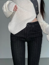 solitude striped bootcut