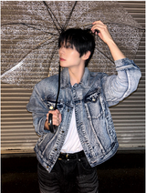 contemble snow denim jacket