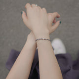 Love even your sadness, line bracelet
