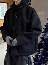 Wool Hooded Duffle Coat (3 Colors)
