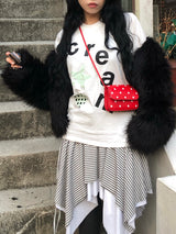 クリームスターハートロングスリーブ