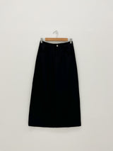 H-line twill long skirt